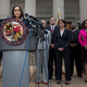 Baltimore City State’s Attorney Marilyn J. Mosby announces on May 1, 2015, that criminal charges will be filed against six Baltimore police officers in the death of Freddie Gray. Gray, 25, was arrested April 12 and died a week later of spinal injuries suffered while he was in police custody.
Andrew Burton/Getty Images
